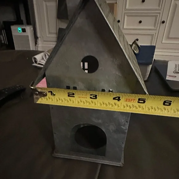 Pottery Barn Galvanized House Candle Holder - Picture 5 of 6